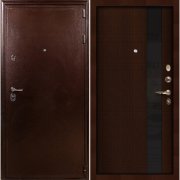 Входная металлическая дверь Цезарь 5А Новита (Антик медный/Венге №53)