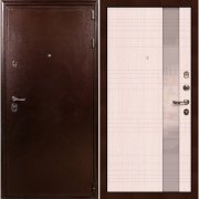 Входная металлическая дверь Цезарь 5А Новита (Антик медный/Беленый дуб №52)