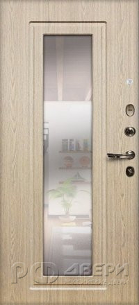 Внутренняя панель для входной двери Легион (Зеркало беленый дуб №23)