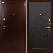 Входная металлическая дверь 1А (Медный антик/Венге №43)