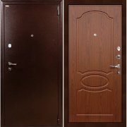 Входная металлическая дверь 1А (Медный антик/Береза мореная №12)