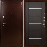 Входная металлическая дверь 1А (Медный антик/Венге №24)