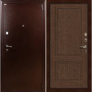 Входная металлическая дверь 1А Энигма (Медный антик/Орех №57)