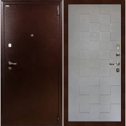 Входная металлическая дверь 1А Квадро (Медный антик/Графит софт №72)
