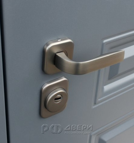 Входная металлическая дверь Барселона (Муар серый/Зеркало капучино ZB 853-2)