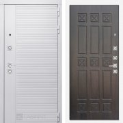 Входная металлическая дверь Piano white 16 (белый софт/алмон 28)