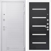 Входная металлическая дверь Piano white 01 (белый софт/венге)