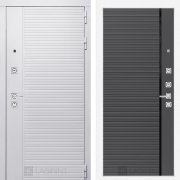 Входная металлическая дверь Piano white 22 (белый софт/графит софт)