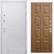 Входная металлическая дверь Piano white 17 (белый софт/золотой дуб)