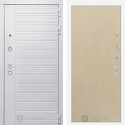 Входная металлическая дверь Piano white 05 (белый софт/венге светлый)