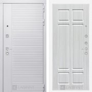 Входная металлическая дверь Piano white 08 (белый софт/кристалл вуд)