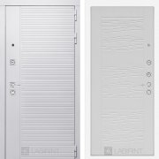 Входная металлическая дверь Piano white 06 (белый софт/белое дерево)