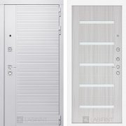 Входная металлическая дверь Piano white 01 (белый софт/сандал белый)