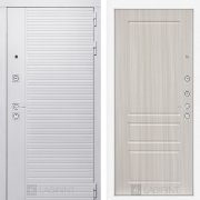 Входная металлическая дверь Piano white 03 (белый софт/сандал белый)