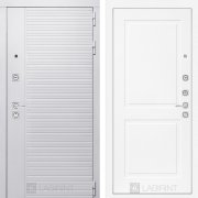 Входная металлическая дверь Piano white 11 (белый софт/белый софт)