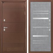 Входная металлическая дверь Термо lite 20 (медный антик/зеркало бетон светлый)