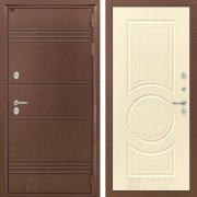Входная металлическая дверь Термо Лайт 23 (Медный антик/Шампань софт)