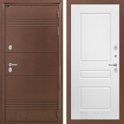 Входная металлическая дверь Термо Лайт 03 (Медный антик/Белый софт)