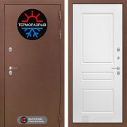 Входная металлическая дверь Термомагнит 03 (медный антик/белый софт)