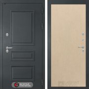 Входная металлическая дверь Атлантик 05 (Шагрень ral 7024/Венге светлый)