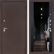 Входная металлическая дверь Классик (Антик медный/Зеркало черный кварц)