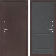 Входная металлическая дверь Классик 11 (Антик медный/Графит софт)