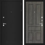 Входная металлическая дверь Classic 10 (шагрень черная/дуб филадельфия графит)