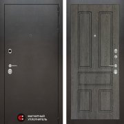 Входная металлическая дверь Silver 10 (антик темное серебро/дуб филадельфия графит)