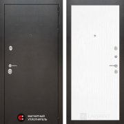 Входная металлическая дверь Сильвер 07 (Антик темное серебро/Белое дерево)
