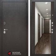 Входная металлическая дверь Сильвер (Антик темное серебро/Зеркало венге)