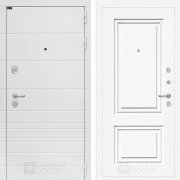 Входная металлическая дверь Трендо 26 (Лофт белый/Эмаль ral 9003)
