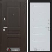 Входная металлическая дверь Мегаполис 14 (Венге/Дуб кантри белый горизонтальный)