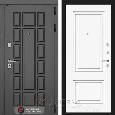 Входная металлическая дверь Нью-Йорк 26 (Венге/Эмаль ral 9003)