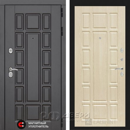 Входная металлическая дверь Нью-Йорк 12 (Венге/Беленый дуб)
