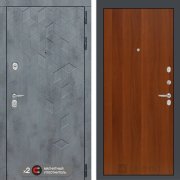 Металлическая дверь Reverse Бетон 05 (Альберо грей/Итальянский орех)