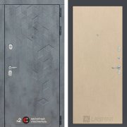 Металлическая дверь Reverse Бетон 05 (Альберо грей/Венге светлый)