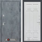 Металлическая дверь Reverse Бетон 08 (Альберо грей/Кристалл вуд)