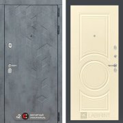 Входная металлическая дверь Бетон 23 (Альберо грей/Шампань софт)