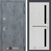 Входная металлическая дверь Бетон 02 (Альберо грей/Сандал белый)