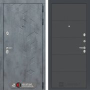 Входная металлическая дверь Бетон 13 (Альберо грей/Графит софт)