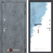 Входная металлическая дверь Бетон 28 (Альберо грей/Грунт под покраску)