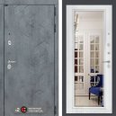 Бетон (Альберо грей/Зеркало белый софт) Мини фото #1
