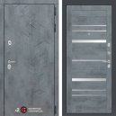 Входная дверь противопожарная Бетон 20 (Альберо грей/Зеркало бетон темный) Мини фото #1