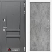 Входная металлическая дверь Платинум 24 (Альберо грей/Бетон светлый)