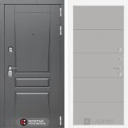 Входная металлическая дверь Платинум 13 (Альберо грей/Зеркало грей софт)
