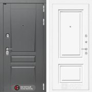 Входная металлическая дверь Платинум 26 (Альберо грей/Эмаль ral 9003)
