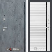 Входная металлическая дверь Бетон 22 (Альберо грей/Белый софт)