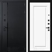 Входная металлическая дверь Пиано 27 (Черный кварц/Эмаль ral 9003)