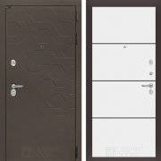 Входная металлическая дверь Smoky 25 (смоки софт/белый софт)
