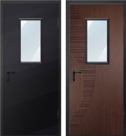 Металлическая дверь техническая ДМО-1 300х600 (RAL 9005)